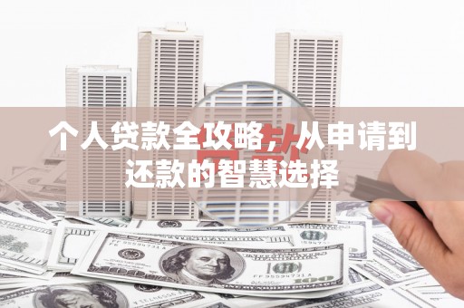 雅江个人贷款全攻略，从申请到还款的智慧选择