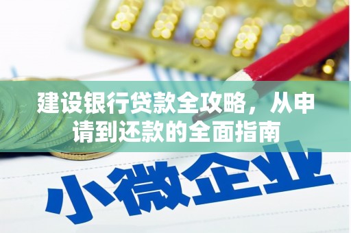 蒸湘建设银行贷款全攻略，从申请到还款的全面指南