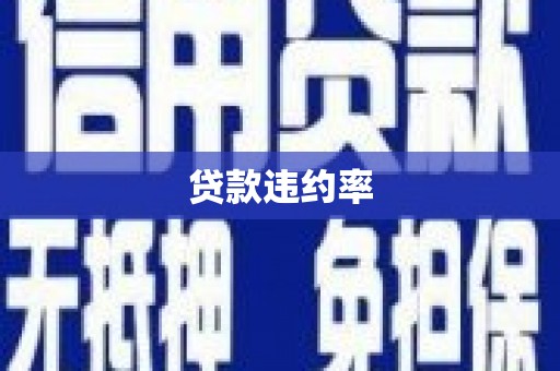 观音贷款违约率