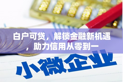 壶关白户可贷，解锁金融新机遇，助力信用从零到一