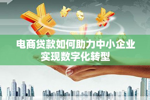 潍城电商贷款如何助力中小企业实现数字化转型
