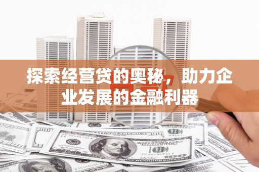 狮子山探索经营贷的奥秘，助力企业发展的金融利器