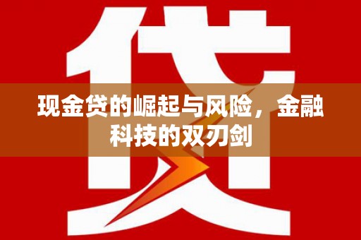 金昌现金贷的崛起与风险，金融科技的双刃剑