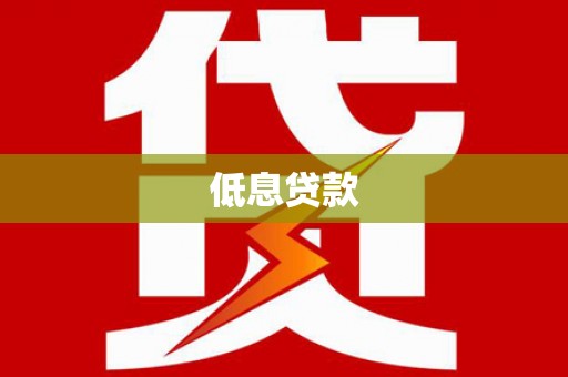万秀低息贷款