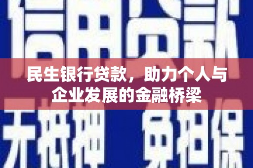 蒲江民生银行贷款，助力个人与企业发展的金融桥梁