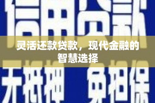 乡城灵活还款贷款，现代金融的智慧选择