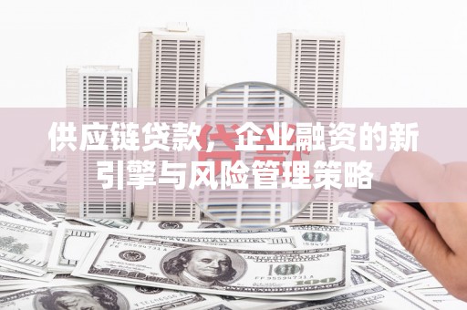 秦安供应链贷款，企业融资的新引擎与风险管理策略