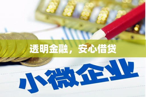 镇原透明金融，安心借贷