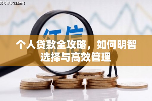 公馆个人贷款全攻略，如何明智选择与高效管理
